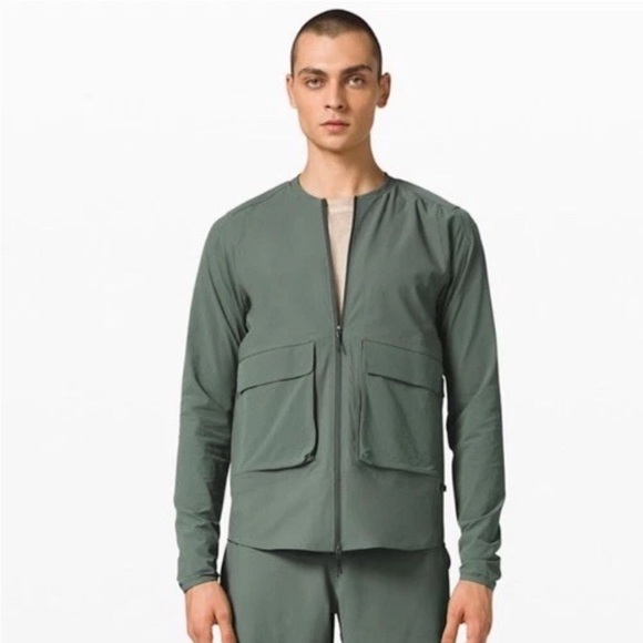 Lululemon Green Lab Siffra Hybrid Long Sleeve Shirt Jacket Size XL